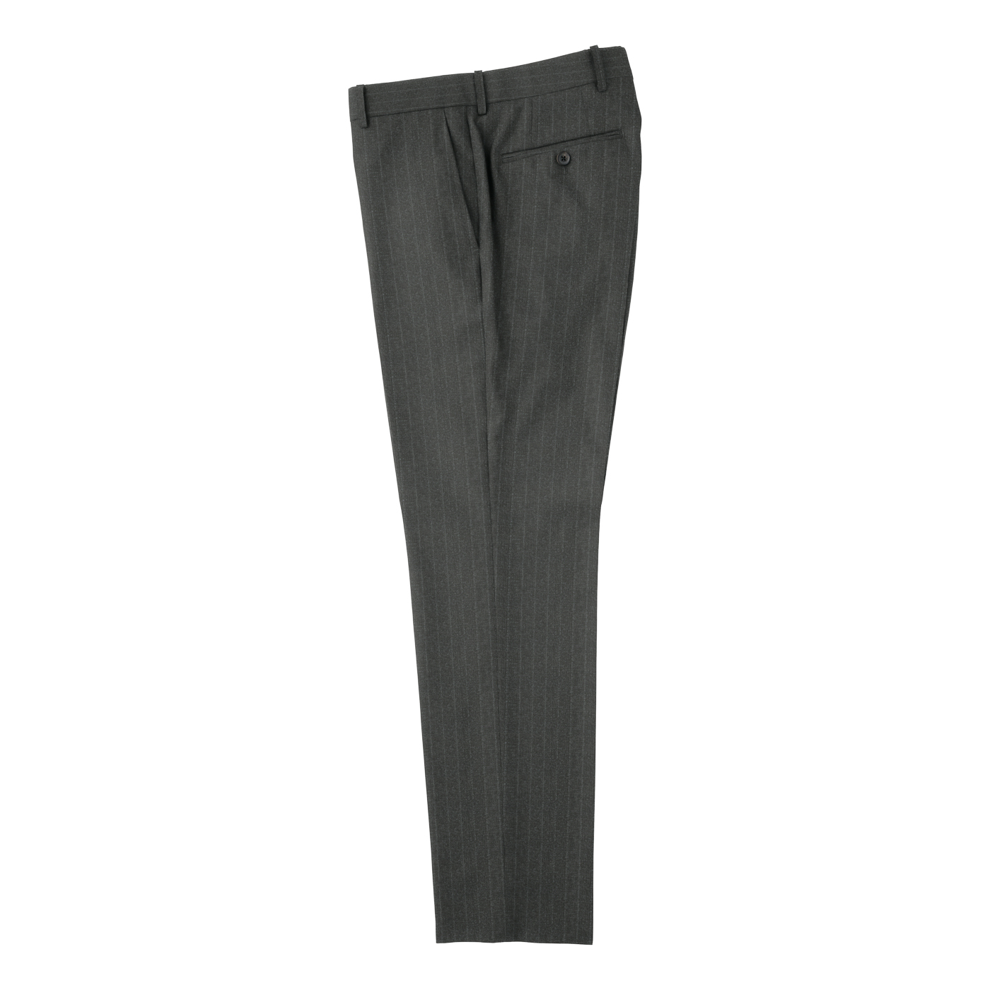 【タグ付き】LURAKU ストライプスラックス L Two tuck wide straight stripe slacks / 2タックワイド