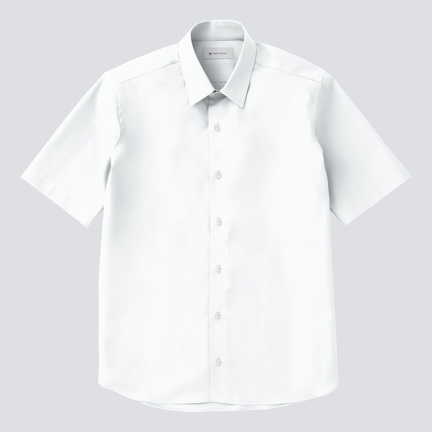 SMOOTH COTTON JERSEY ネイビー無地カジュアル半袖シャツ