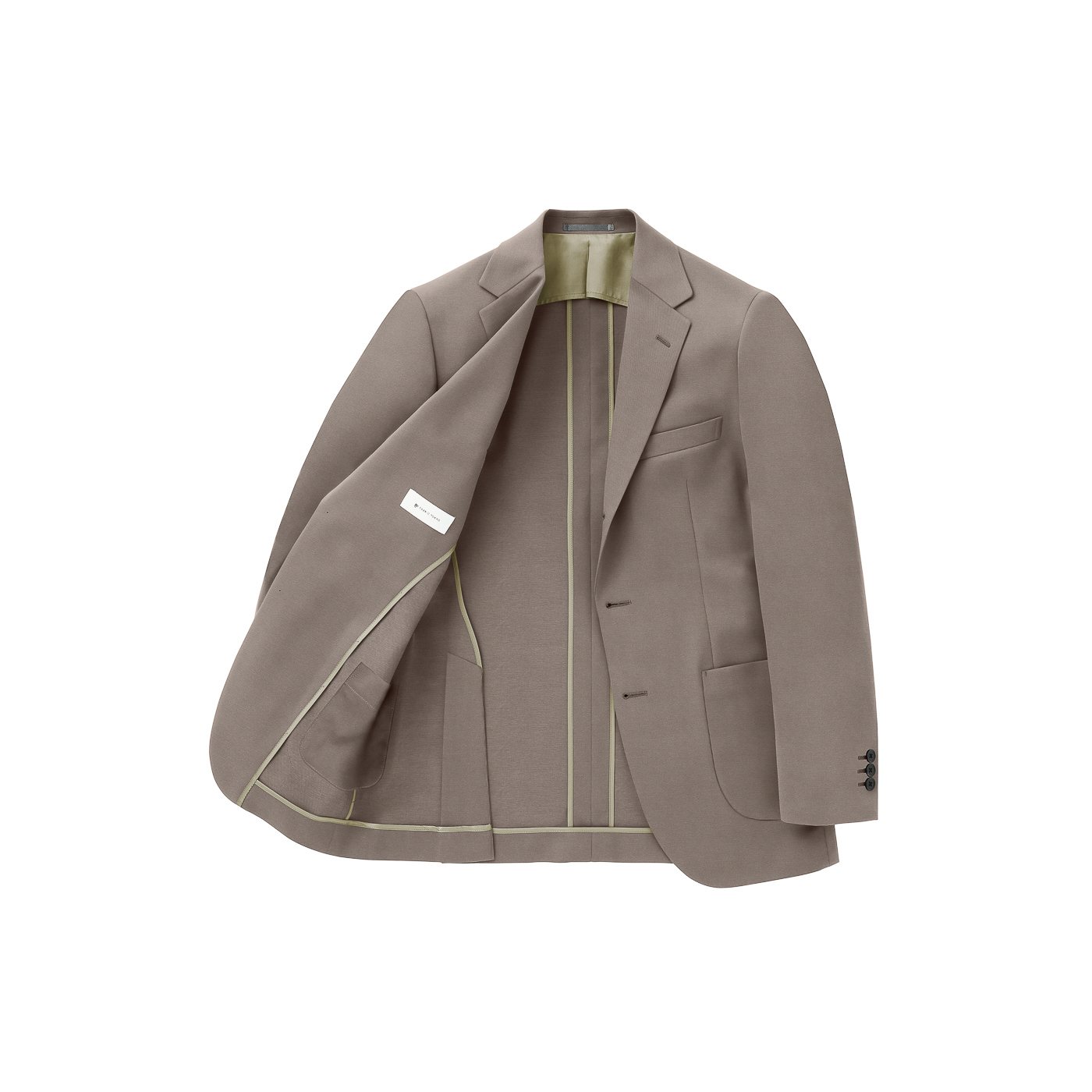 TECH TWEED JERSEY グレーネイビーグレンチェックビジネスカジュアル