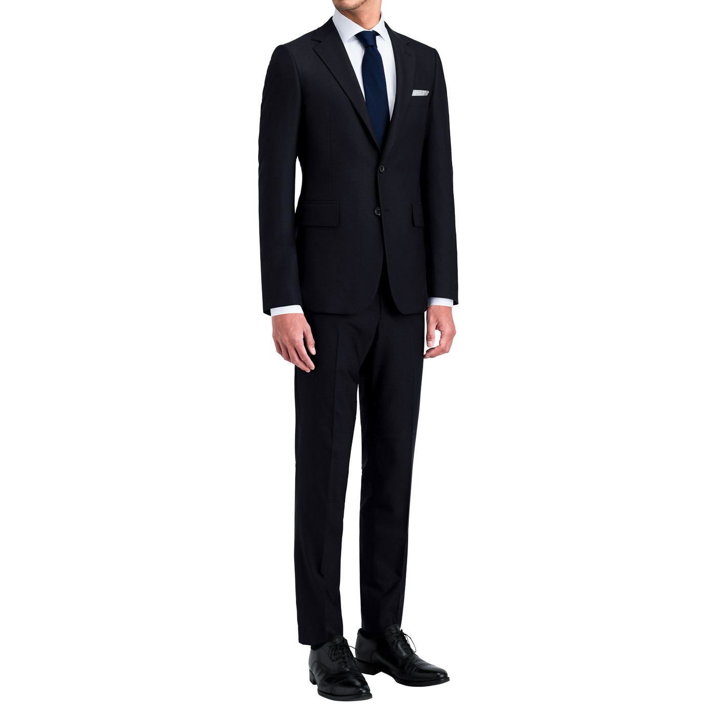 定価7万　FABRIC TOKYO　3ピース スーツ　ウール100％ ネイビー Perfect Suit FActory セットアップ 「Super100'S」ウール100