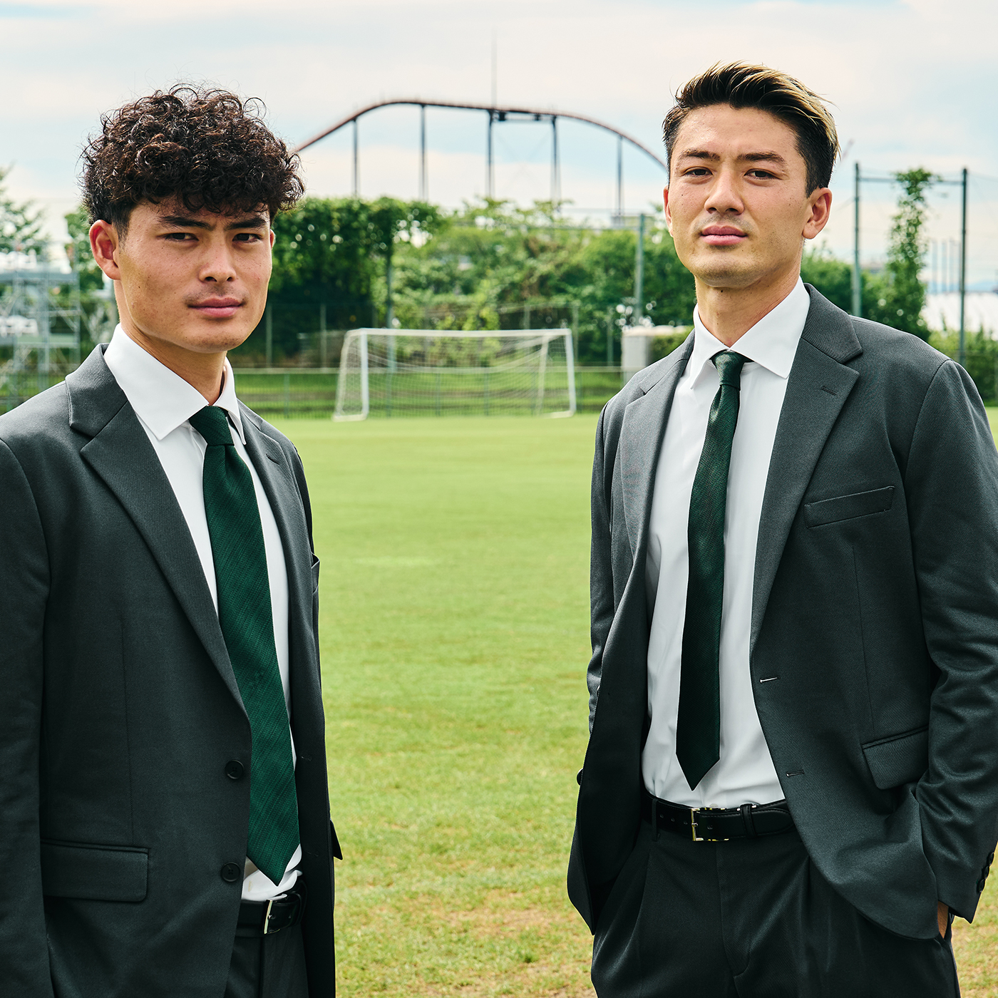 ヴァンヂャケットスーツ　オリーブグリーン カジュアルスーツ Mサイズ ヴァンヂャケットスーツ オリーブグリーン カジュアルスーツ M