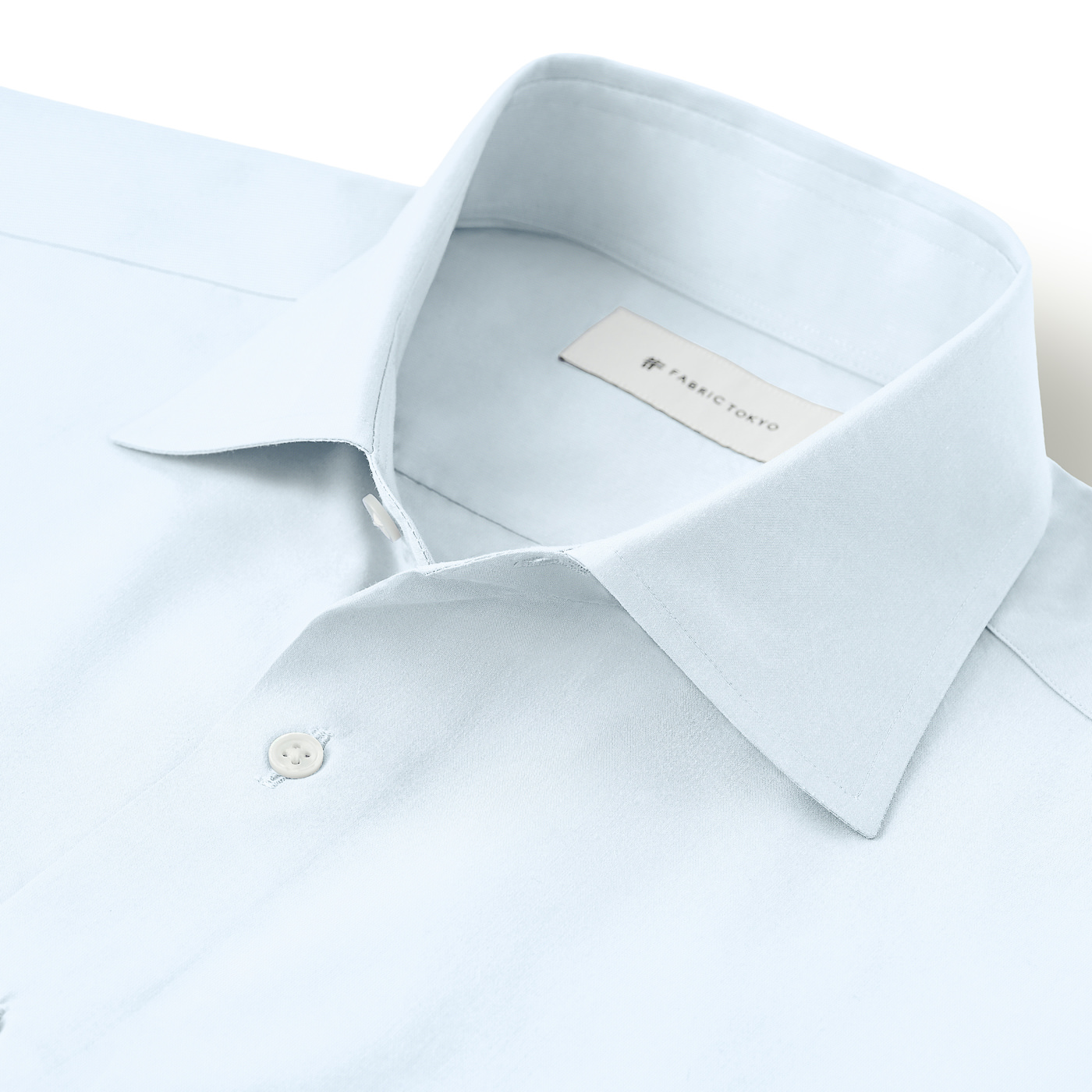 NON IRON QUICK DRY JERSEY サックス無地カジュアルシャツ
