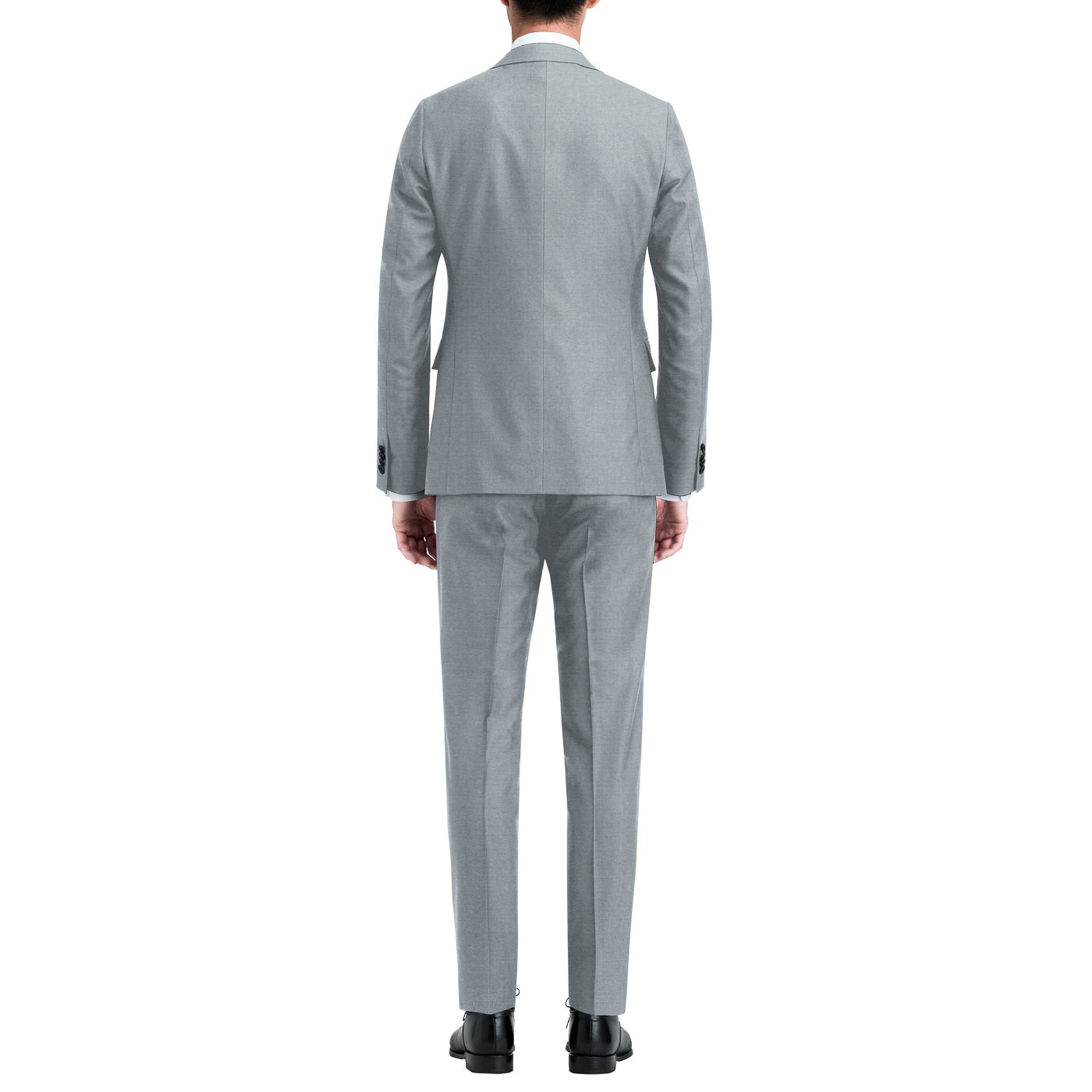 【極美品】セマンティックデザイン スリーピース スーツ グレー A6 光沢 Perfect Suit FActory セットアップ 「上下洗える」スリーピース